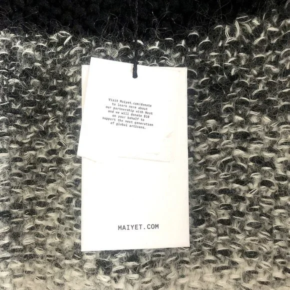NWT Runway Maiyet Degradé Chunky Cashmere & Mohair Sweater - Picture 6 of 12